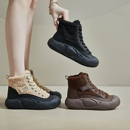 Wasserdichte winterstiefel - trendige damen outdoor-schuhe