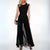 Damen jumpsuit - stilvolle chiffonbekleidung mit eleganten cut-out-details
