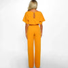 Jumpsuit - raffinierte damen chic mit gürtel