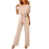 Jumpsuit - raffinierte damen chic mit gürtel