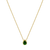Dame's smaragd anhänger kette - elegante goldschmuck für besondere anlässe