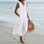 Dame midi hemdblusenkleid mit knopf-details - lässig für strand und alltag