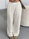 Dä soft beige lounge-hose für fröid und lässigkeit