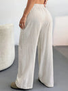 Dä soft beige lounge-hose für fröid und lässigkeit