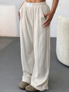 Dä soft beige lounge-hose für fröid und lässigkeit