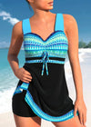 Damen badekleid elegante strandmode mit verstellbaren trägern - schmeichelhafte sommerurlaub-bademode
