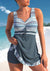 Damen badekleid elegante strandmode mit verstellbaren trägern - schmeichelhafte sommerurlaub-bademode