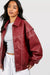 Oversized Rote Bomberjacke
