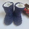 Dämmige plüsch-hausstiefel - gemütlich faux-fur schlappen-socken