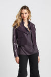 Kurze vegan offene jacke - mulberry damenjacke