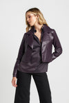 Kurze vegan offene jacke - mulberry damenjacke