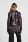 Kurze vegan offene jacke - mulberry damenjacke