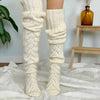 Kniestrümpfe für damen - gestrickte overknee-bekleidung