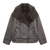 Schafswolljacke - graue aviatorjacke für frauen