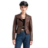 Gewaschene jacke für Damen – trendiger Vintage-Stil