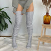 Kniestrümpfe für damen - gestrickte overknee-bekleidung