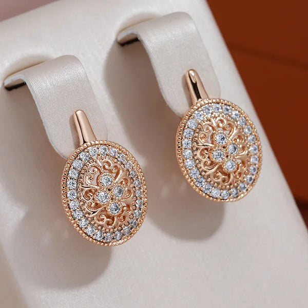 2-teilige Ohrhänger – Elegante Blütenform für Damen