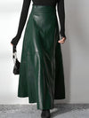 Pu maxi rock - eleganter langer damrock