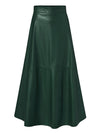Pu maxi rock - eleganter langer damrock