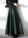 Pu maxi rock - eleganter langer damrock