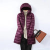 Damen packbarer pufferjacke - stylische isolierte jacke mit abnehmbarem kapuzen