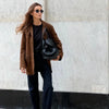 Braune jacke - elegante damenoberbekleidung für vielseitige styles