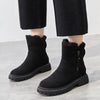 Stiefeletten - damen kunst winterstiefel mit reissverschluss