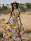 Maxi blümli kleid - stilvolle sommermode