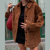Braune jacke - lässige oversize damenjacke