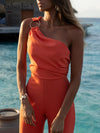 Jumpsuit - elegante ein-schulter damen jumpsuit