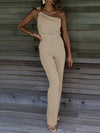 Jumpsuit - elegante ein-schulter damen jumpsuit