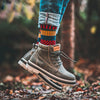 Wollsocke - gemusterte, gemütliche damensocken