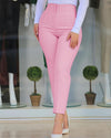 Hoch taillierte, gefaltete hosen – stilvolle damen-hosen