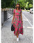 Blumiges wickelkleid - elegantes midi-kleid für jeden anlass