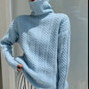 2-teiligs Strick-Kabelpullover-Set mit Krage – eleganti Damenbekleidung