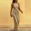 Glitzer jumpsuit - elegante damen abendmode