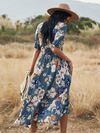 Maxi blümli kleid - stilvolle sommermode