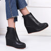 Stiefeletten für Damen mit Keilabsatz – bequeme Slip-On-Stiefel