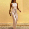 Glitzer jumpsuit - elegante damen abendmode