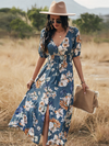 Maxi blümli kleid - stilvolle sommermode