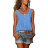 Damen knopf-top - ärmelloses shirt für de summer