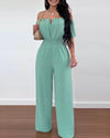 Jumpsuit - stylischer off-shoulder damenanzug