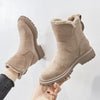 Stiefeletten - damen kunst winterstiefel mit reissverschluss