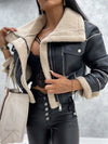 Faux bikerjacke - stylishe damen winterjacke