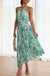 Hellgrünes blumen-maxikleid - elegante damen sommermode