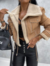 Faux bikerjacke - stylishe damen winterjacke