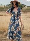 Maxi blümli kleid - stilvolle sommermode