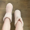 Dämmige plüsch-hausstiefel - gemütlich faux-fur schlappen-socken
