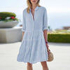 Shirtdress – leichte button-up damenkleid