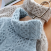 2-teiligs Strick-Kabelpullover-Set mit Krage – eleganti Damenbekleidung